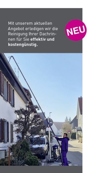 Dachrinnen-Reinigungssystem